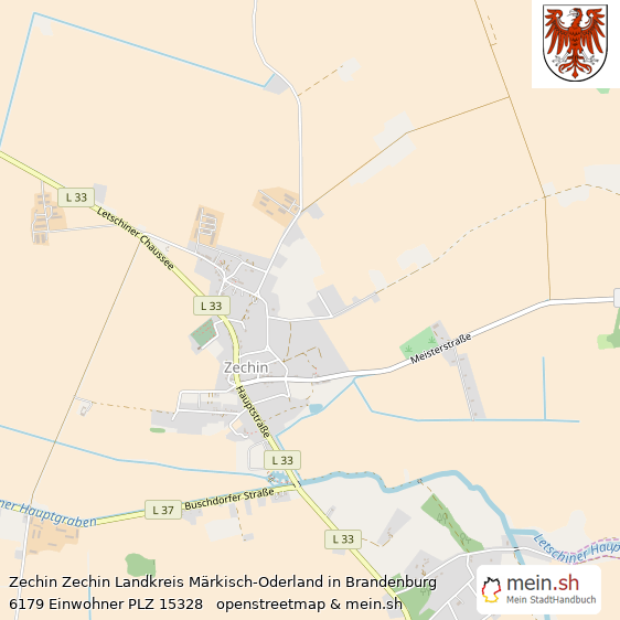 Zechin Zechin  Lageplan